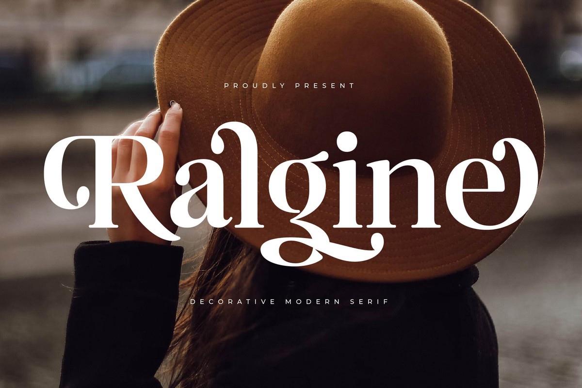 Schriftart Ralgine