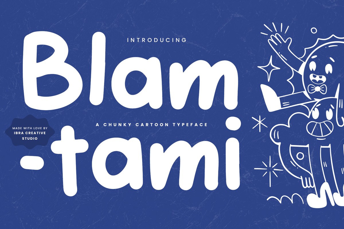 Schriftart Blamtami