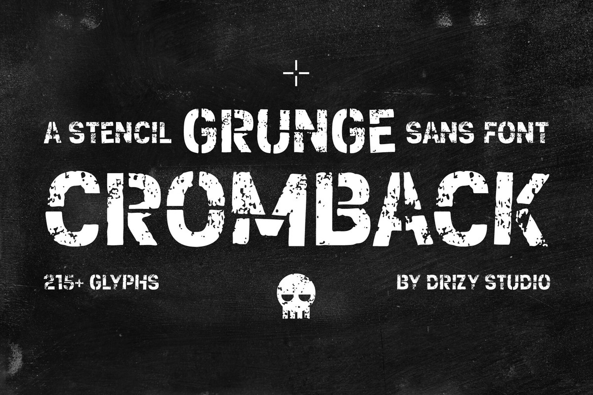 Schriftart Cromback