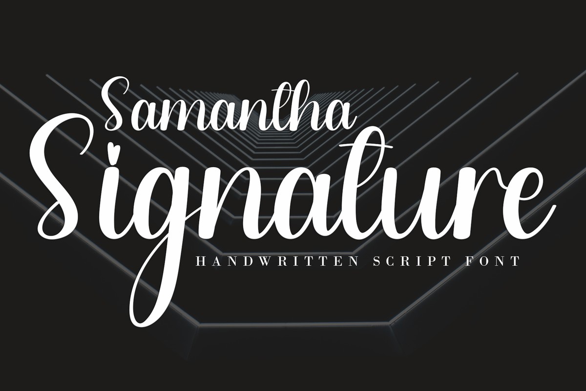 Schriftart Samantha Signature