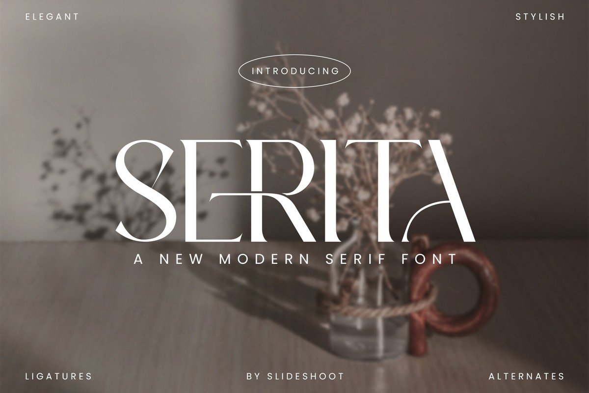 Schriftart Serita