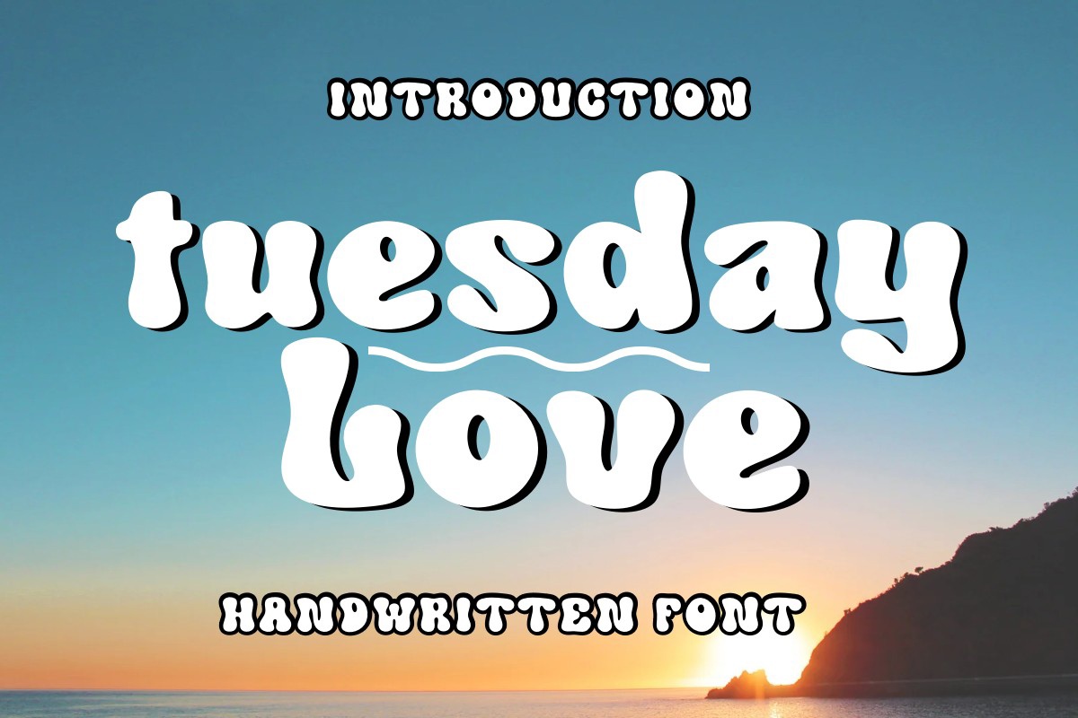 Schriftart Tuesday Love