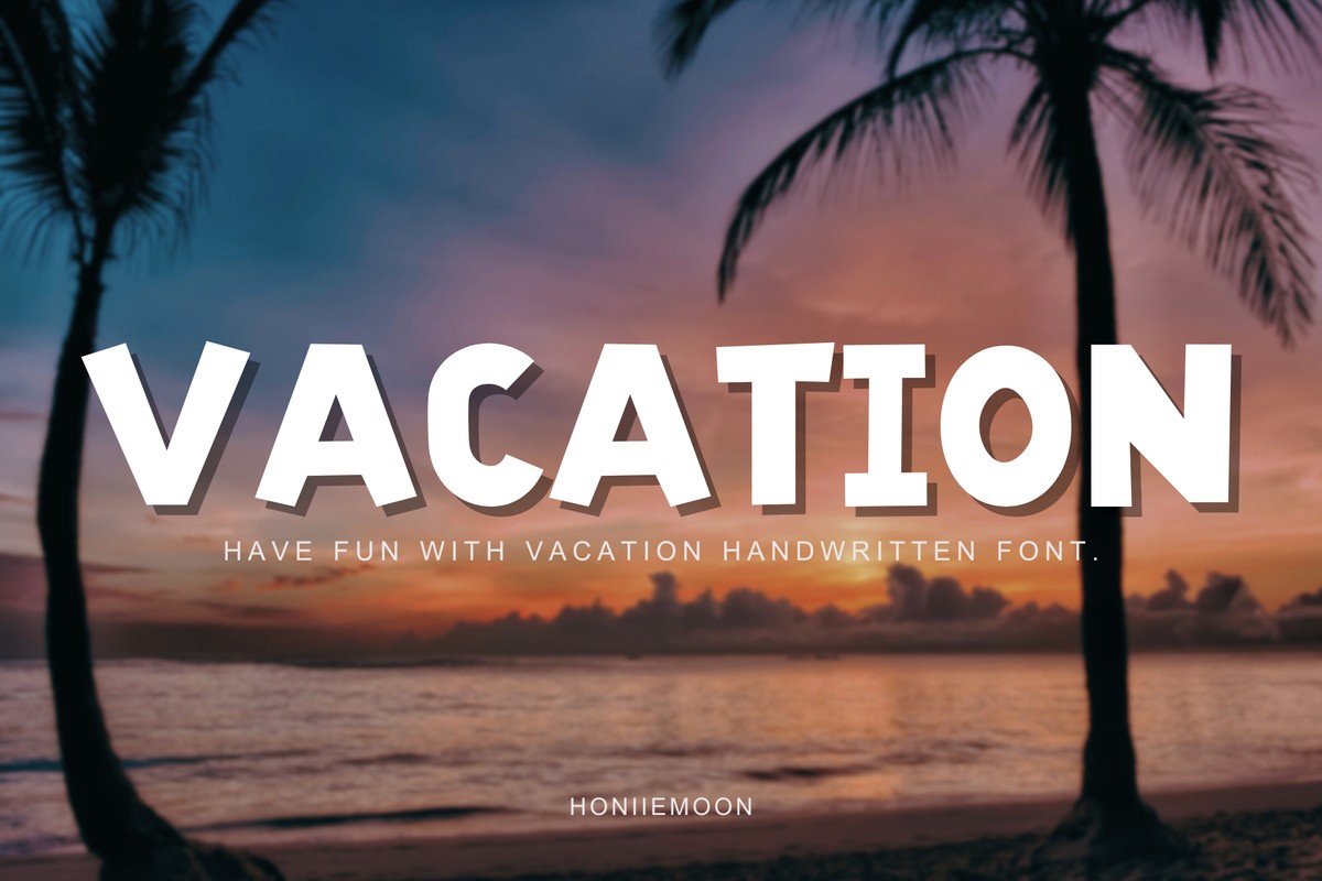 Schriftart Vаcation