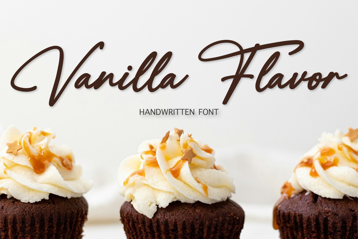 Schriftart Vanilla Flavor