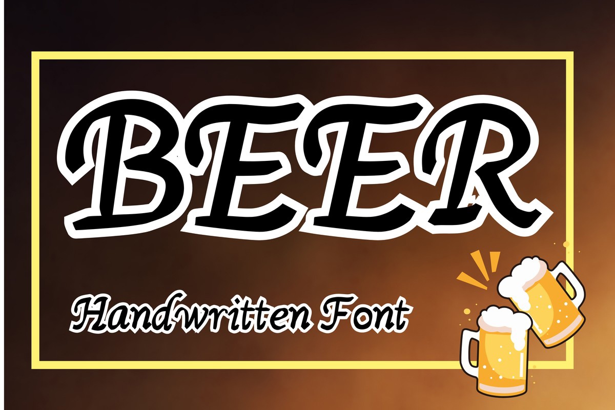 Schriftart Beer