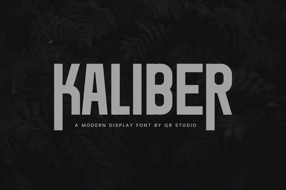 Schriftart Kaliber