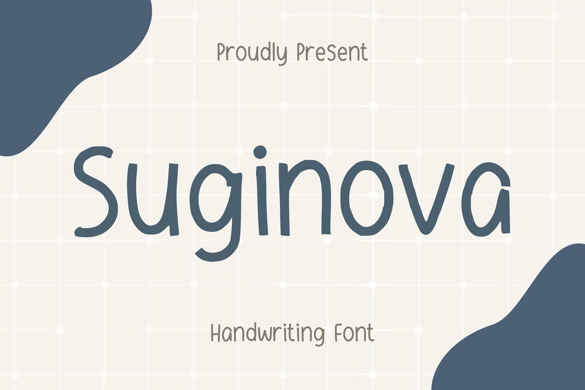 Schriftart Suginova