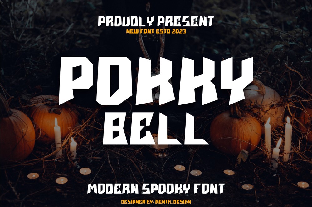 Schriftart Pokky Bell