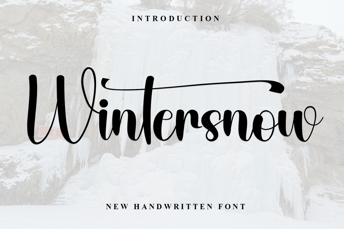 Schriftart Wintersnow