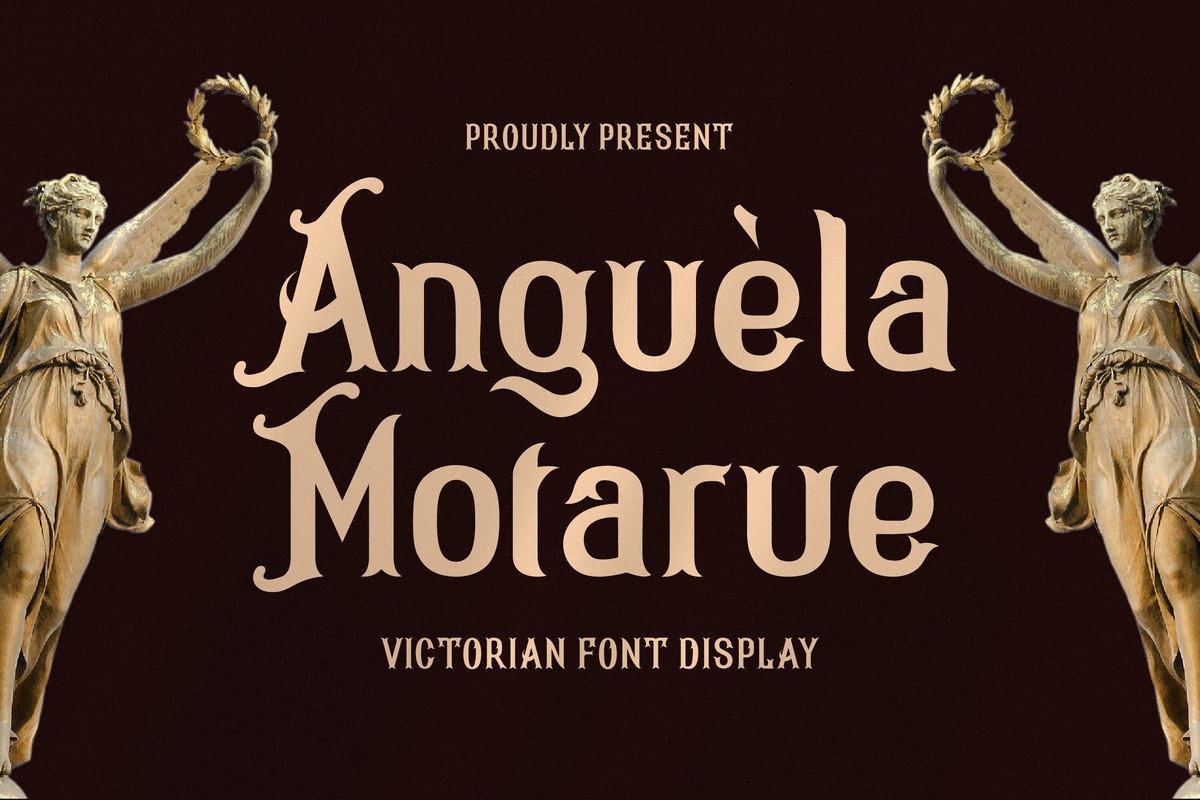 Schriftart Anguèla Motarue