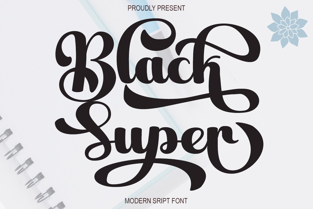 Schriftart Black Super