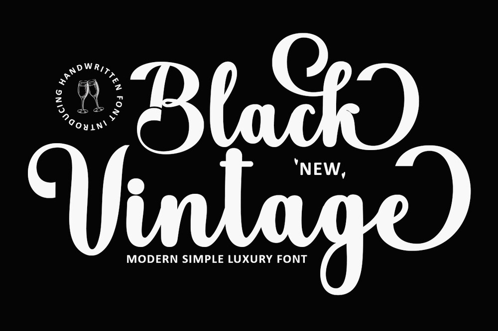 Schriftart Blаck Vintage