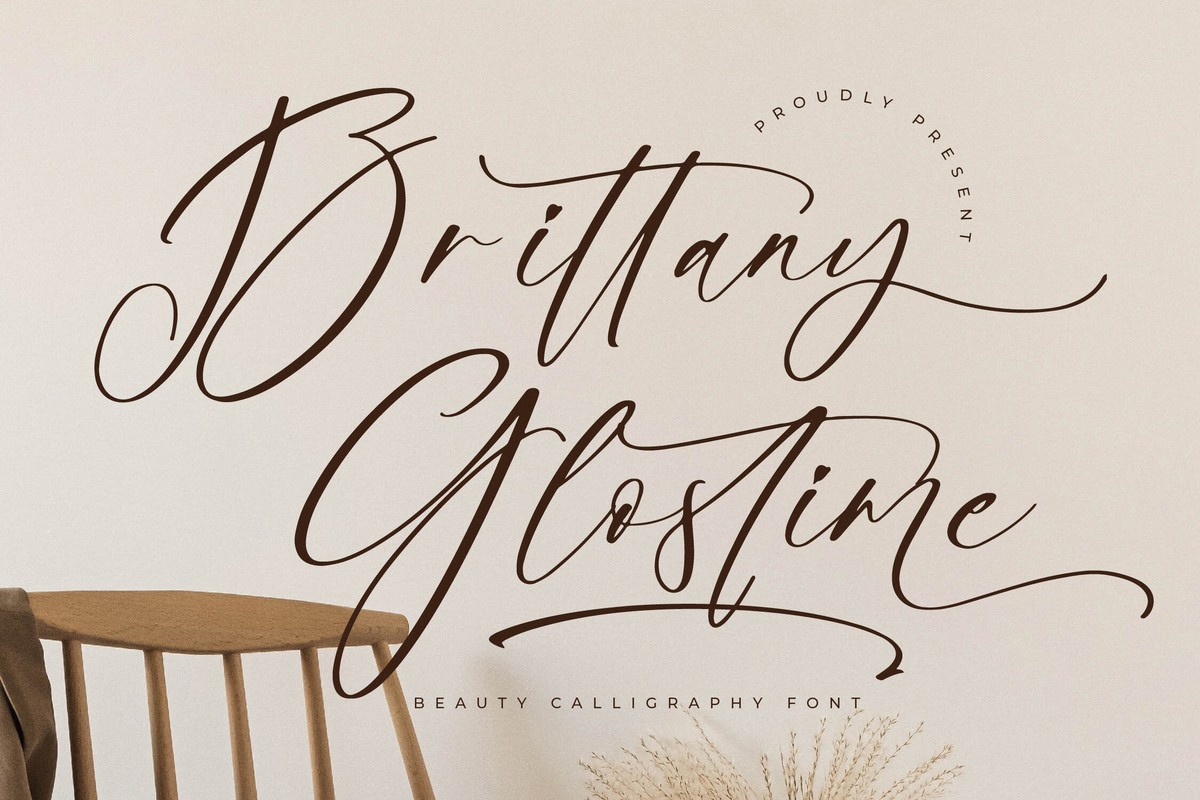 Schriftart Brittany Glostime