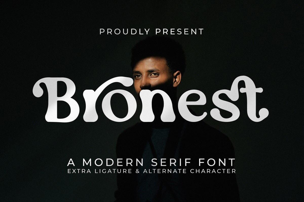 Schriftart Bronest