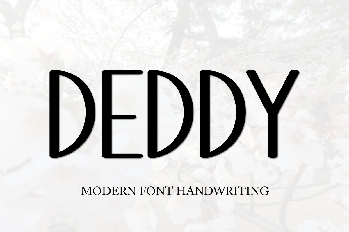 Schriftart Deddy