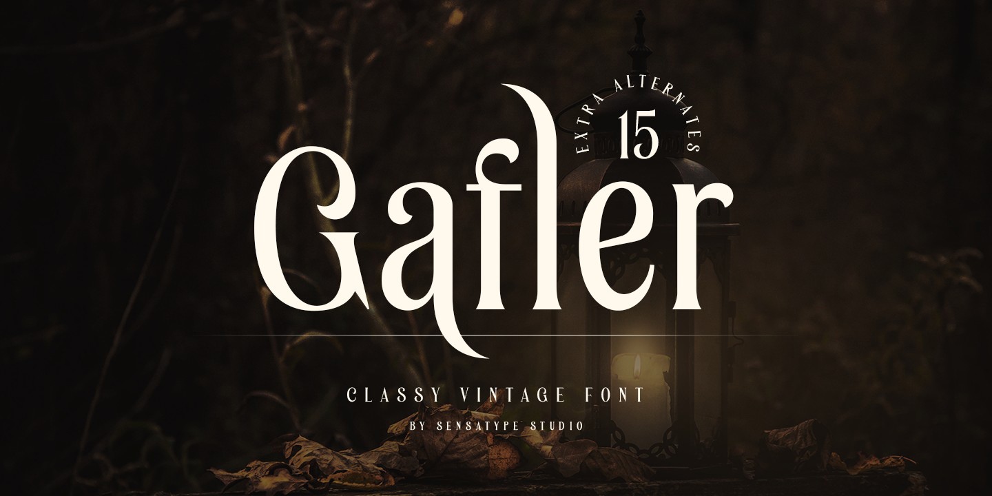 Schriftart Gafler