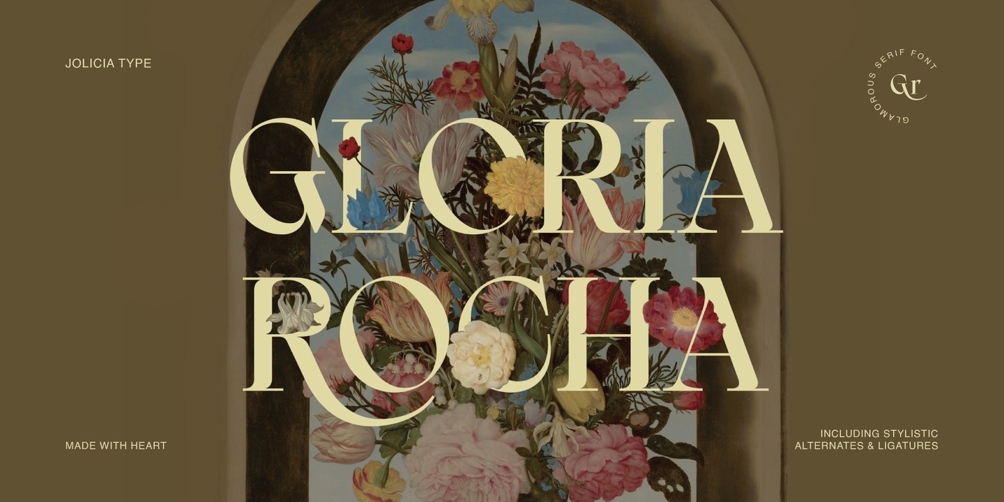 Schriftart Gloria Rocha