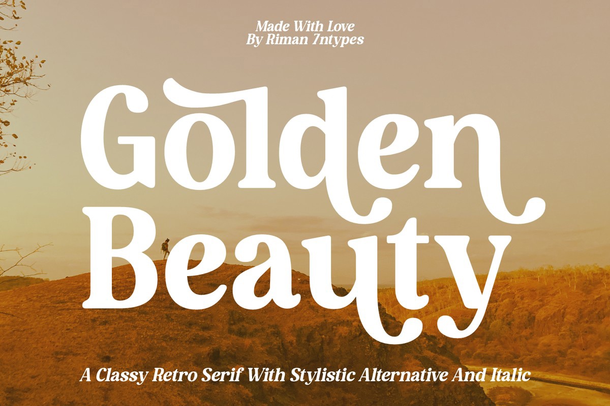 Schriftart Golden Beauty