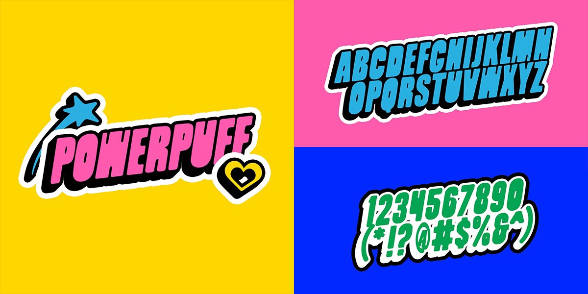 Schriftart PowerPuff