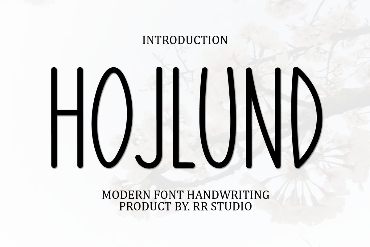 Schriftart Hojlund