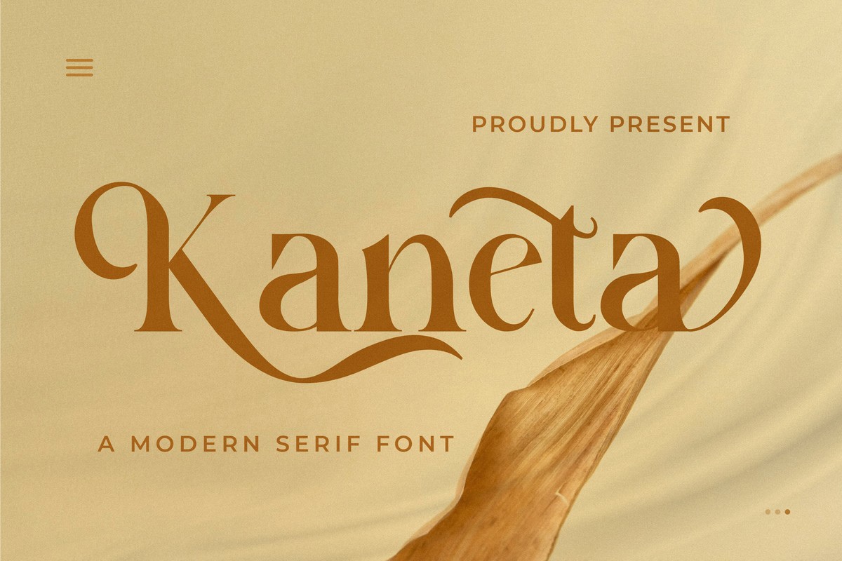 Schriftart Kaneta