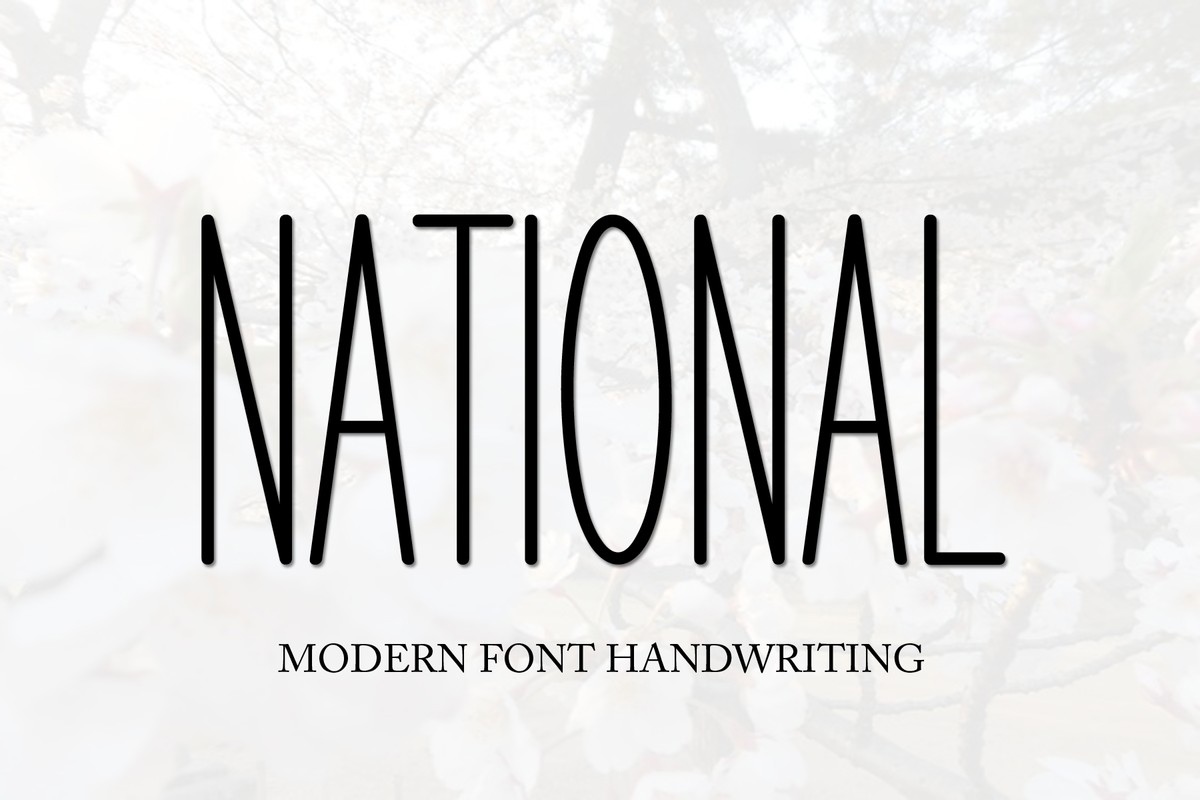 Schriftart National