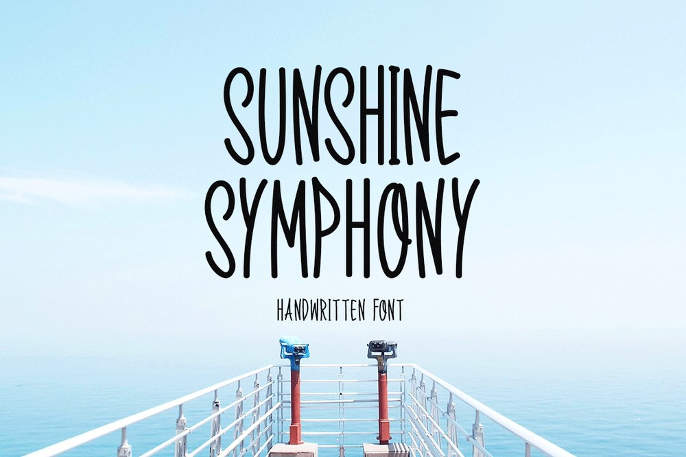 Schriftart Sunshine Symphony