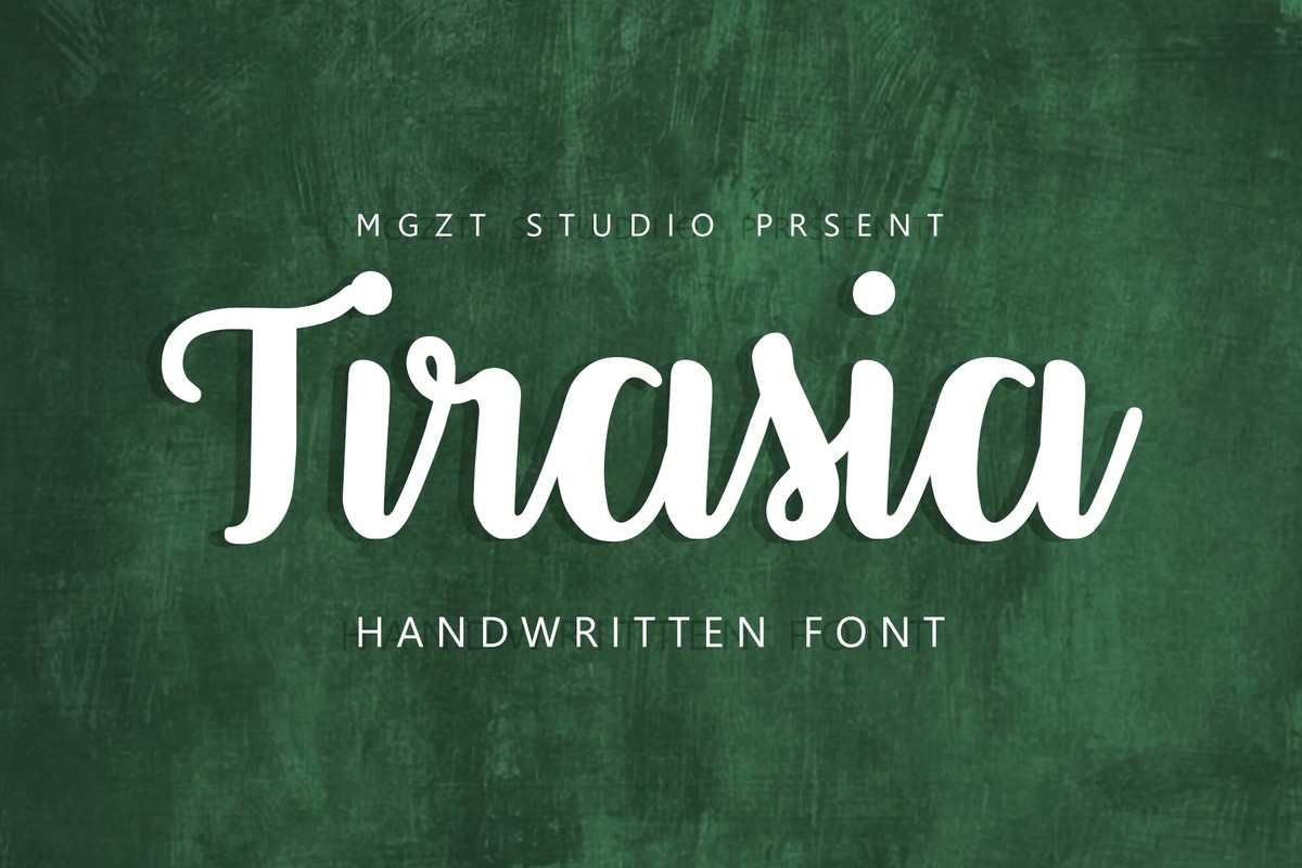 Schriftart Tirasia