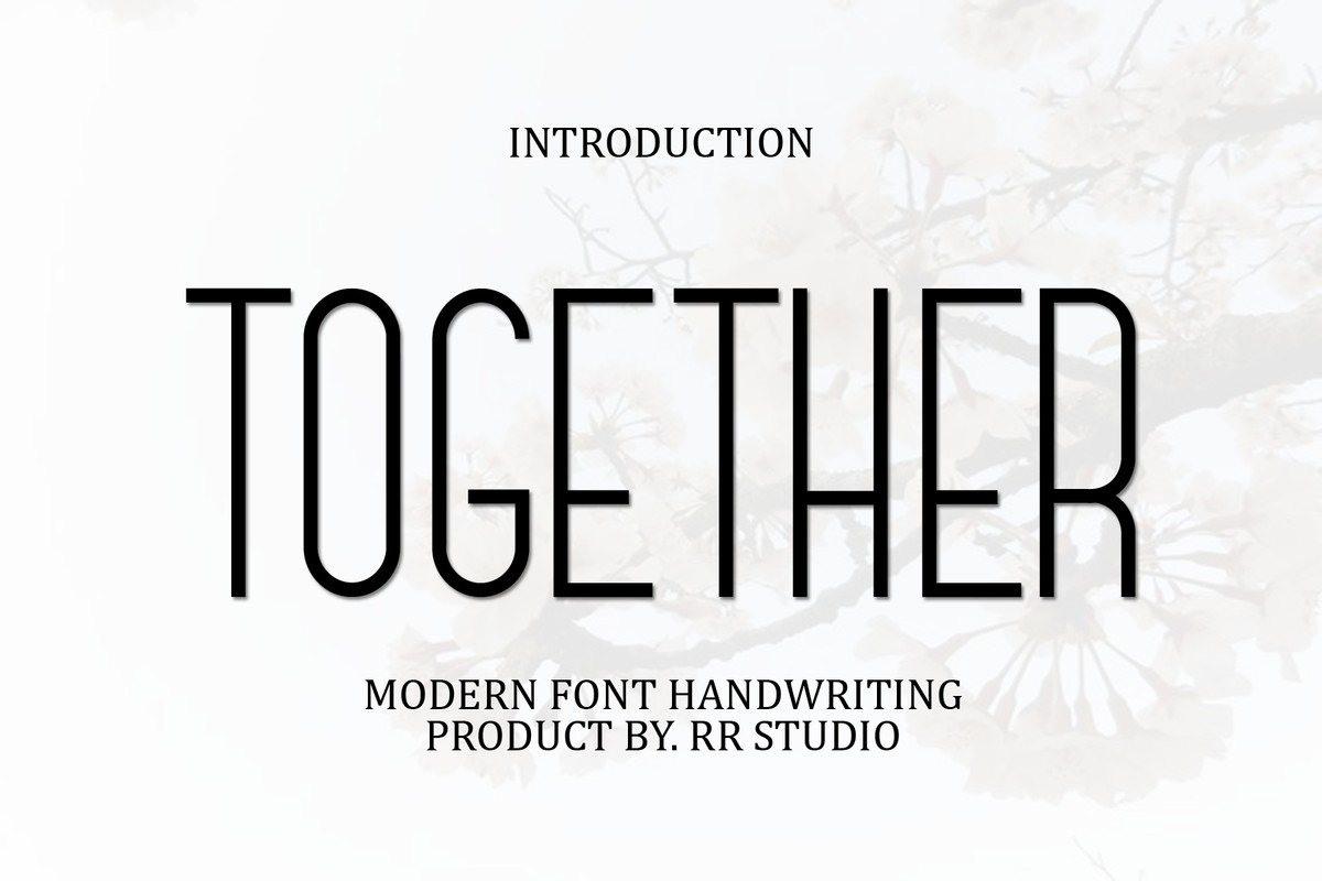 Schriftart Together