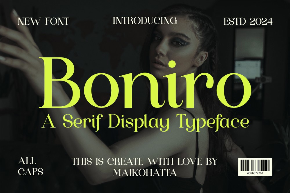 Schriftart Boniro