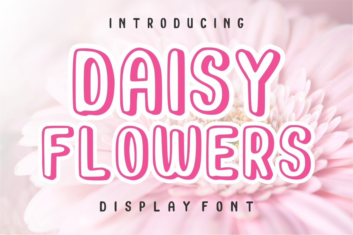 Schriftart Daisy Flowers