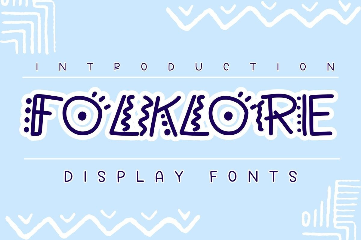 Schriftart Folklore