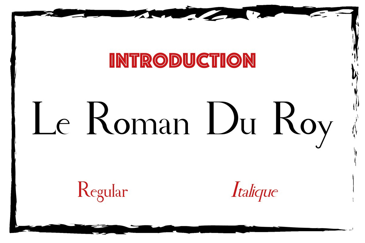 Schriftart Le Roman Du Roy