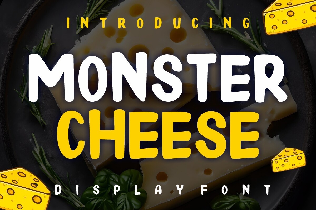 Schriftart Monster Cheese