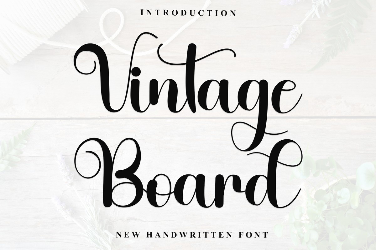 Schriftart Vintage Board