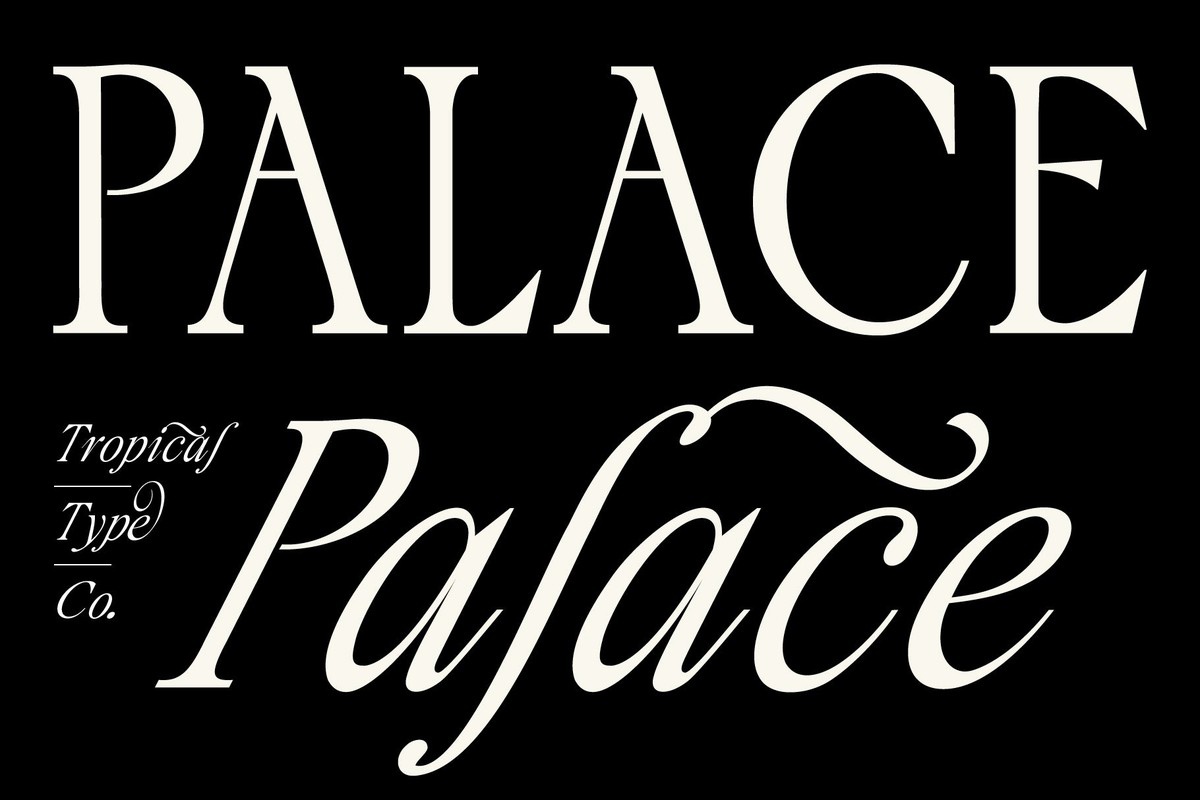 Schriftart Palace Serif