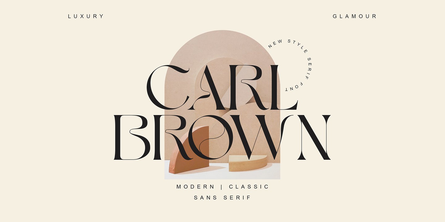 Schriftart Carl Brown