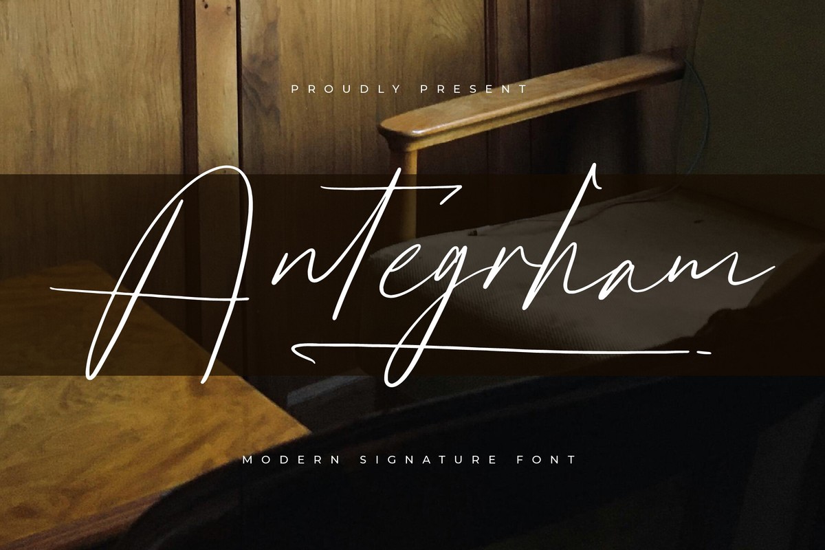 Schriftart Antegrham