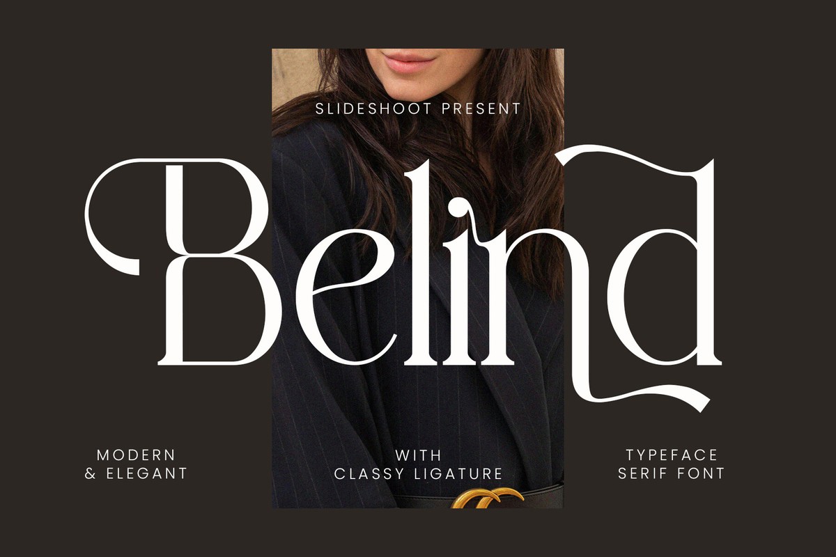 Schriftart Belind