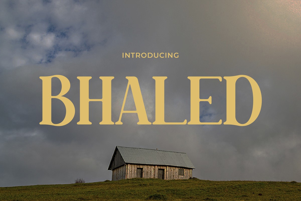 Schriftart Bhaled