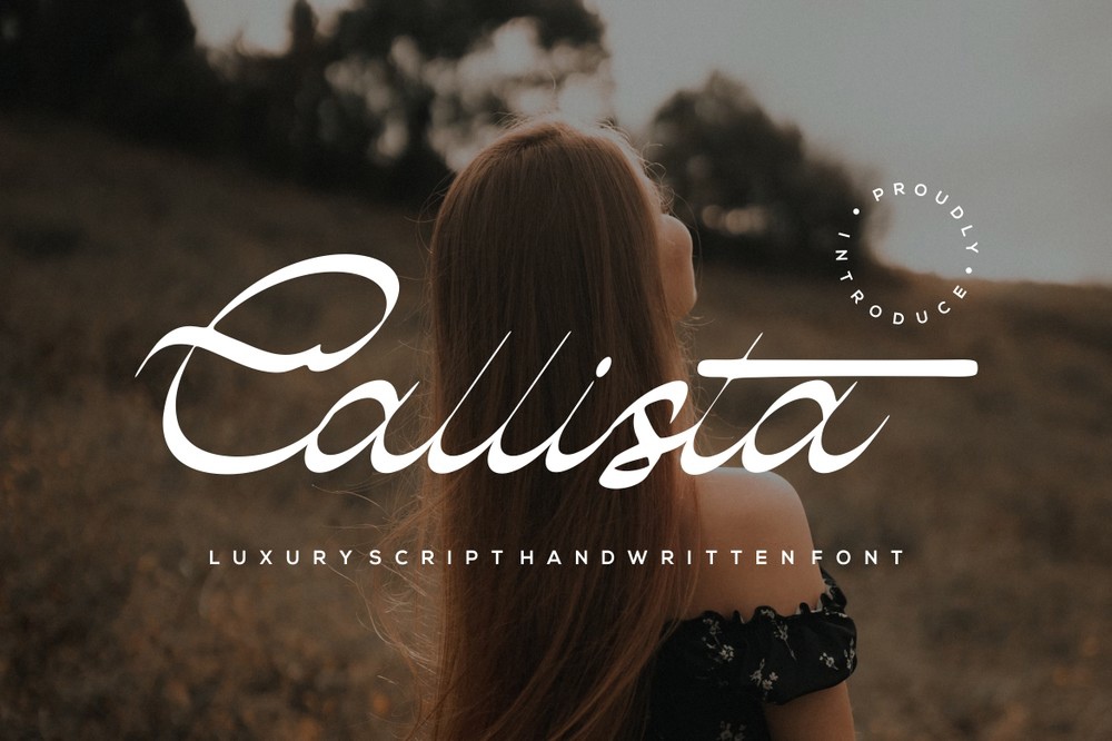 Schriftart Callista