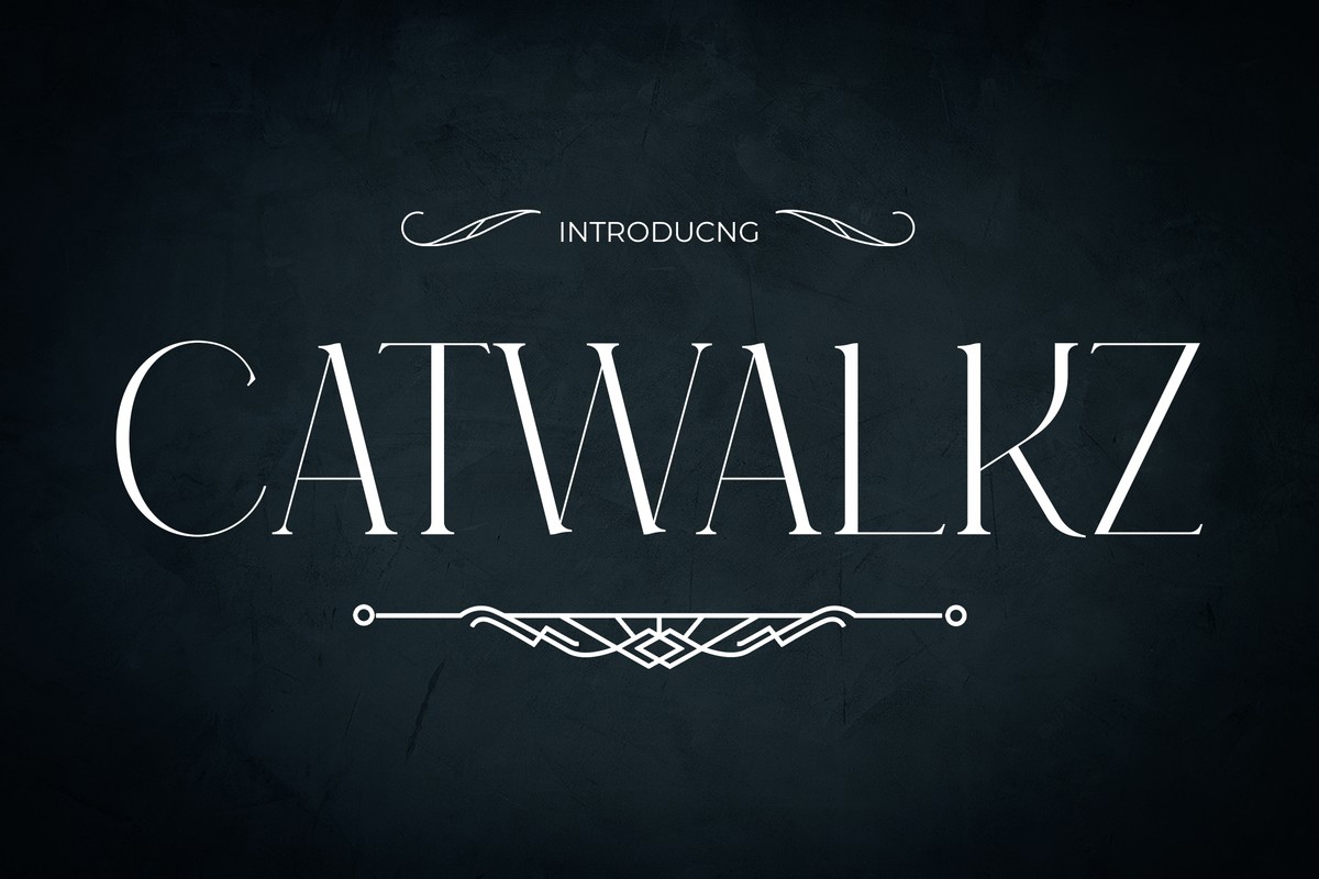 Schriftart Catwalkz