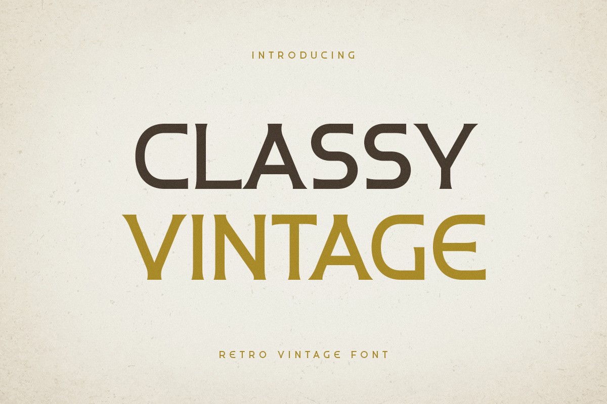 Schriftart Classy Vintage