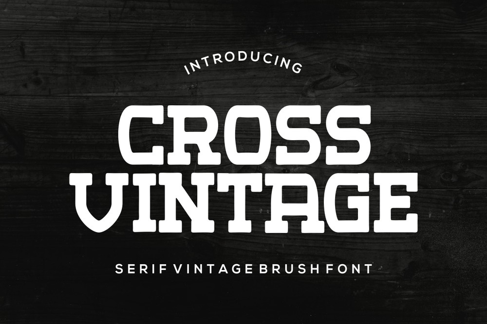 Schriftart Cross Vintage