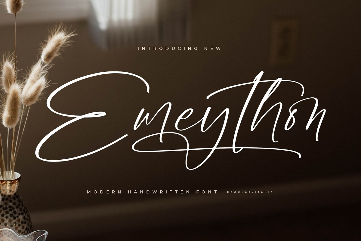 Schriftart Emeython