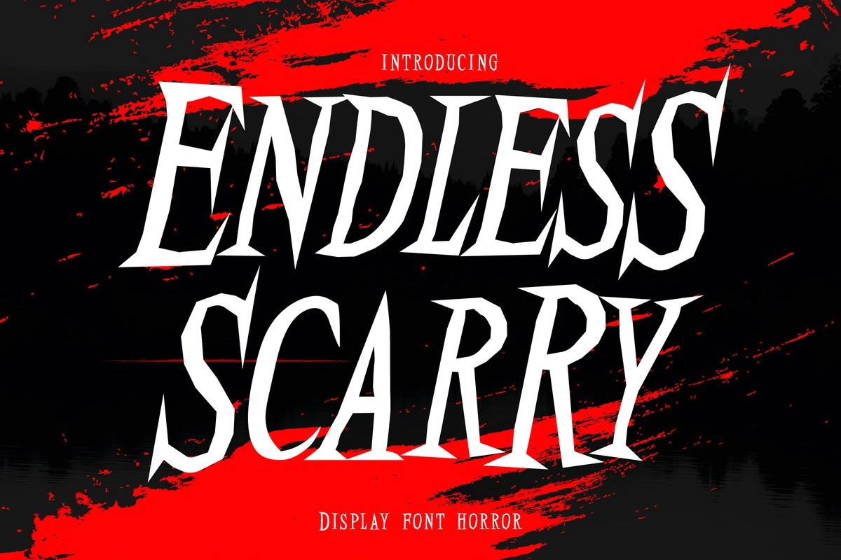 Schriftart Endless Scarry