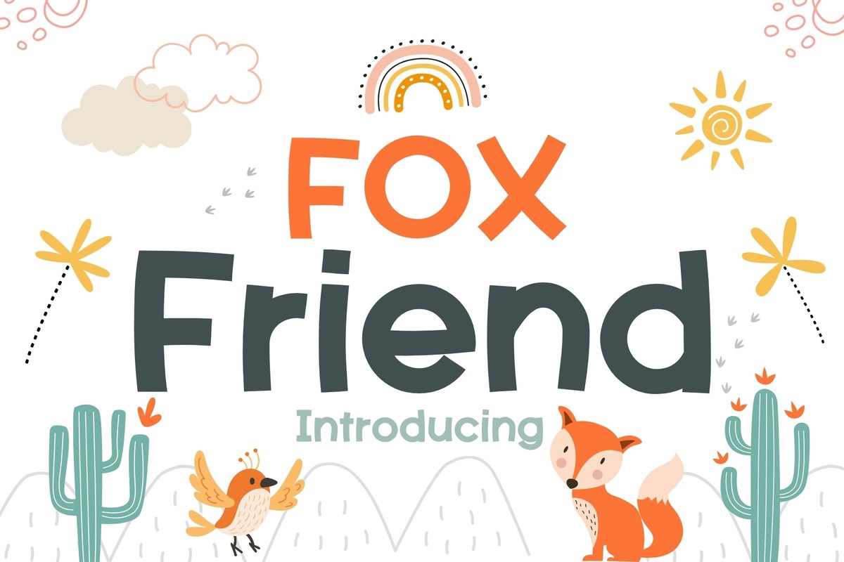 Schriftart Fox Friend