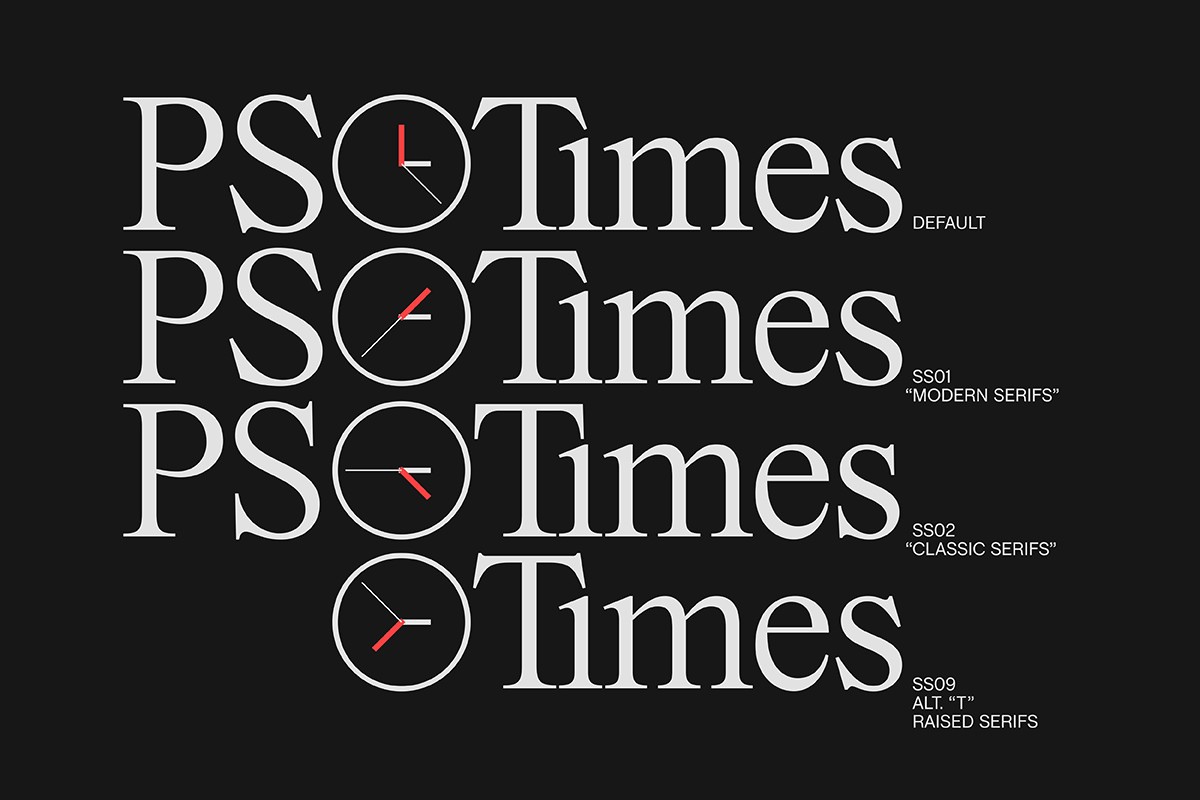 Schriftart PS Times