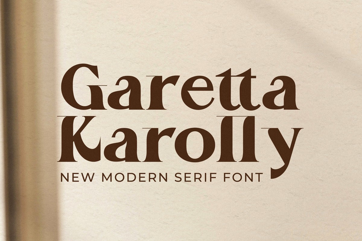 Schriftart Garetta Karolly