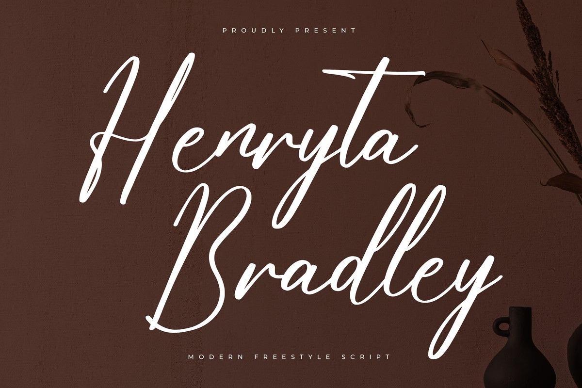 Schriftart Henryta Bradley